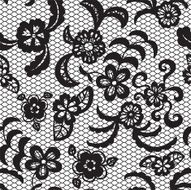Lace seamless pattern with flowers N227