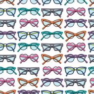Seamless pattern with glasses N14