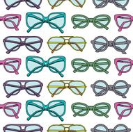 Seamless pattern with glasses N15