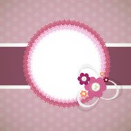 Frame in retro vintage background Vector illustration N5