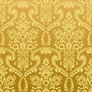 Seamless floral vintage gold wallpaper