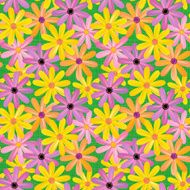 Seamless gerber daisies background