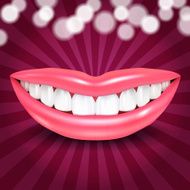 Vector Disco Lips