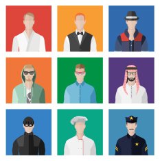 People Icon In Flat style N63