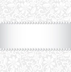 lace ribbon and pearl