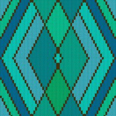 Knitted seamless pattern with rhombus N5