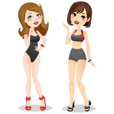 Vintage Swimsuit and Bikini