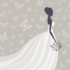 Vector Beautiful Bride N12