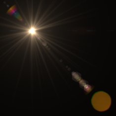 Vector star sun with lens flare N11