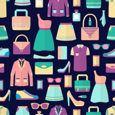 Shopping seamless pattern N4