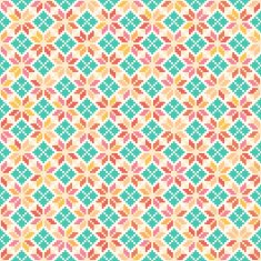Colorful tribal seamless pattern pixelated