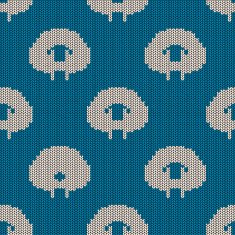 Seamless knitted pattern with sheep N4
