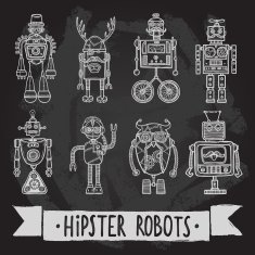 Hipster robot set N2