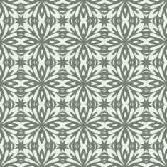 Seamless circle vintage flower pattern N53