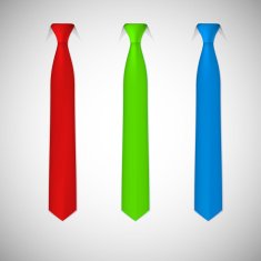 Neck ties collection Vector illustration