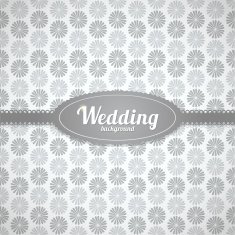 Vector wedding seamless pattern in classic style N3