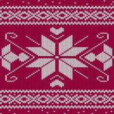 Scandinavian knitted seamless pattern N3