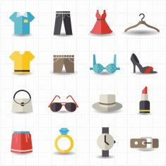 Fashion and clothes icons