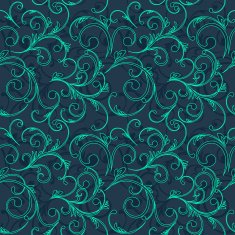 Abstract vintage seamless damask pattern N64