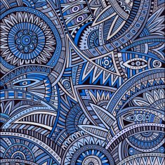 Abstract deco vector tribal ethnic background N8