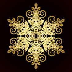 Golden snowflake