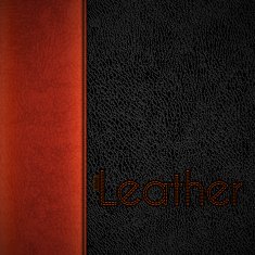 Leather Texture Background with Stitched Red Stripe