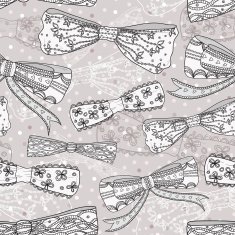 Cute bow seamless pattern
