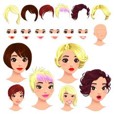 Fashion female avatars N6