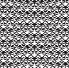 Abstract Seamless Black and White Art Deco Vector Pattern N4