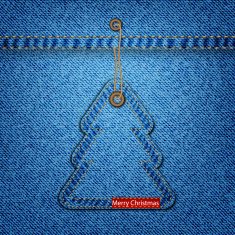 Denim Christmas tree N4