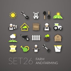 Flat Icons Set N18