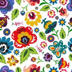 Traditional folk floral pattern vector illustration N13