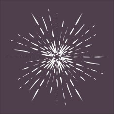 Hand Drawn Vector vintage bursting rays - design elements