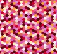 seamless fuchsia hexagon pattern