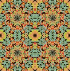 Seamless floral vector pattern N27