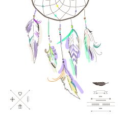Dream catcher vector illustration N10