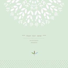 Pattern with vegetative elements in vector N9
