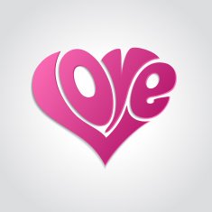 Valentines Card with love lettering N9