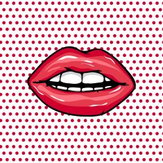 Sweet Pair of Glossy Vector Lips N3