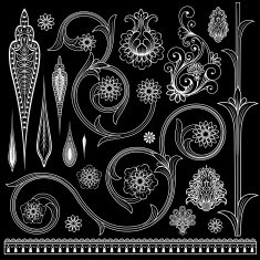 Set of decorative elements N5
