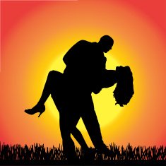 Vector Silhouette Of People N367