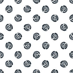 Seamless pattern with polka dots (abstract roses) N3