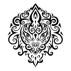 Lion head Ethnic pattern N5