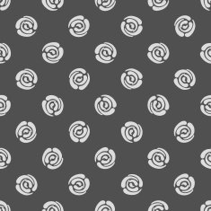 Seamless pattern with polka dots (abstract roses) N5