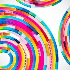 Abstract digital circles background N4