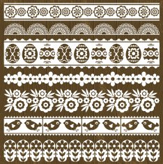 Set of Lace Paper with flowers and easter eggs N3