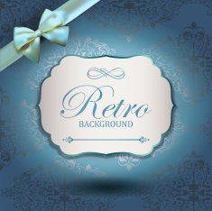Vintage Frame with damask lace pattern N3