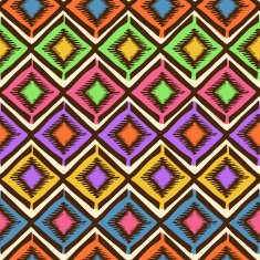 Ethnic tribal geometric seamless pattern N11