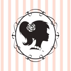 silhouette label