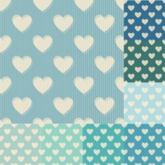 seamless heart pattern set N2